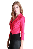 Miss Independent Braided Jacket In Pink